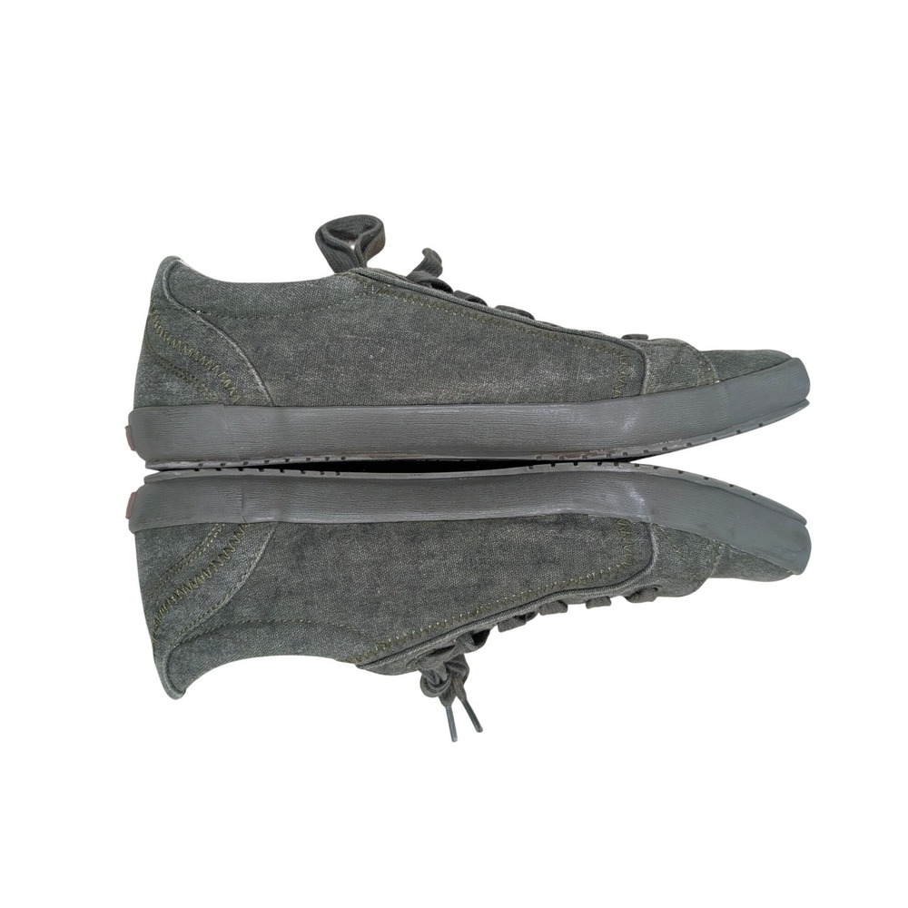 Taos Star Olive Green Canvas Low Top Lace Up Sneakers Womens 9 - Picture 5 of 11